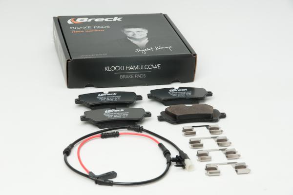 Breck 25720 00 554 00 — Zestaw klocków hamulcowych, hamulce tarczowe